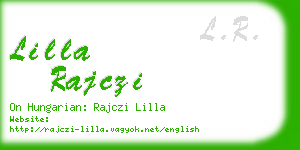lilla rajczi business card